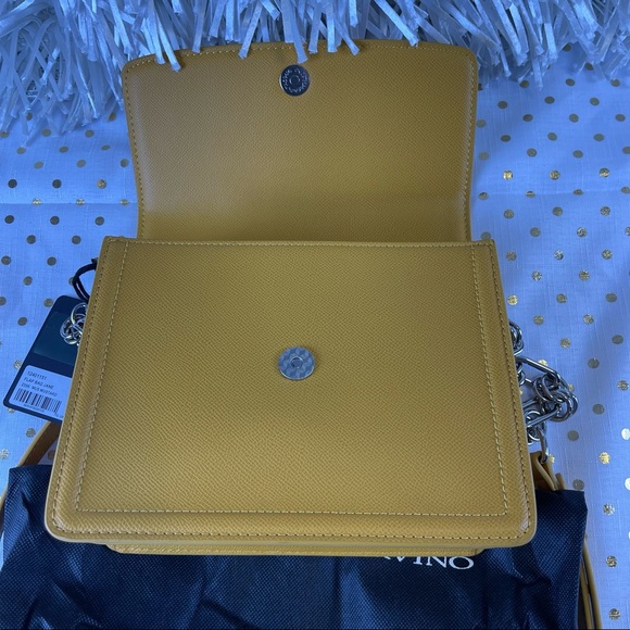 Ermanno Scervino Ocher Color Crossbody Handbag - Picture 3 of 4